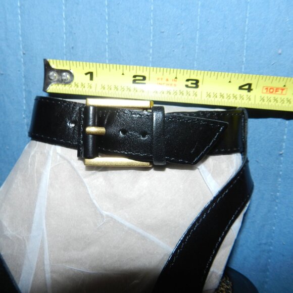 Vince Camuto Woman's Frenela Black Suede Woven Block Heel Shoes NWT - Picture 4 of 11